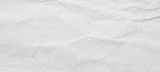 Abstract white crumpled and creased recycle paper texture background