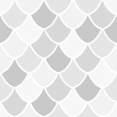 Vector seamless overlapping pattern, fish scale print. Beautiful asian style design for textile, wallpaper, wrapping paper. © Anna