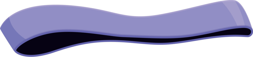 Elastic fitness band improving strength and flexibility, ideal for resistance training and stretching exercises