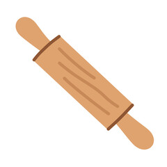 Rolling Pin Flat Kitchen Illustration