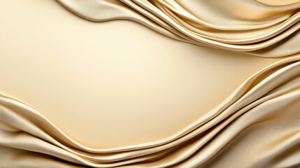 Obraz premium Soft golden fabric drapes elegantly, creating luxurious and warm atmosphere