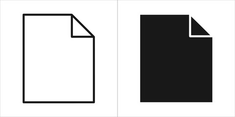 Two document icons, one outline and one filled