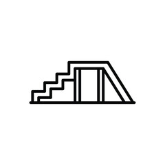 A dog agility course obstacle comprising a staircase tunnel and ramp