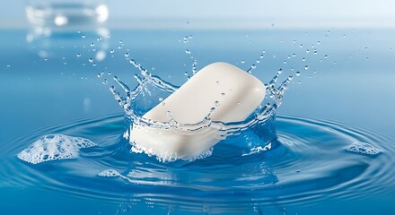 Soap Splash - A Moment of Cleanliness and Hygiene.