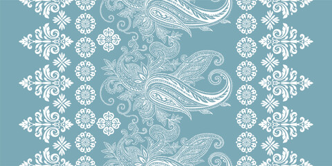 Ethnic Motifs Ikat floral paisley embroidery floral. ikat Saree Sarong oriental pattern traditional.Ikat embroidery style abstract embroidery design for texture,fabric,clothing,wrapping,decoration	
