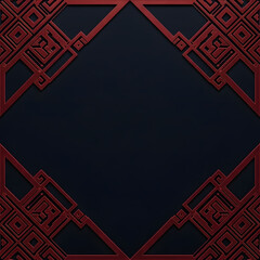 어두운 배경화면에 버건디 컬러로 꾸며진 미로.