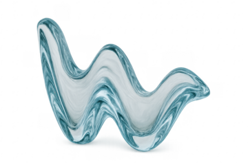 Blue liquid wave movement abstract 3d render