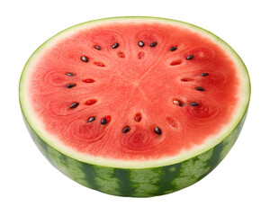 watermelons isolated on transparent white background full depth of field clipping path