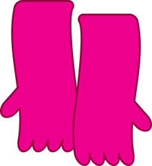 분홍 핑크 장갑 고무장갑