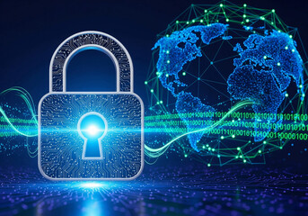 Digital Security Globe: Connectivity & Protection