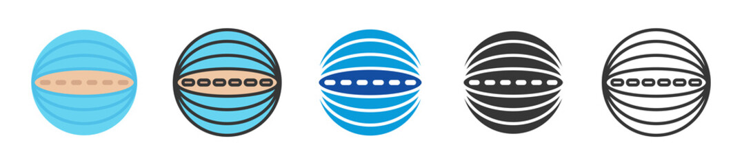 latitude icon set multi style various collection