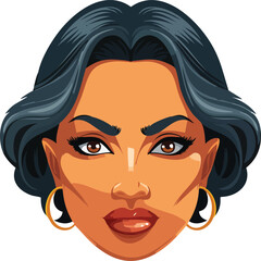 portrait of an evil woman