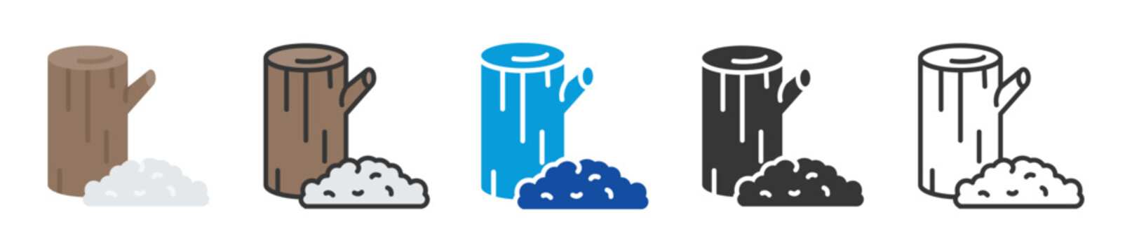 pulp icon set multi style various collection