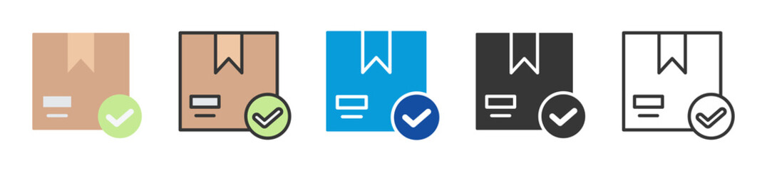 packaging icon set multi style various collection