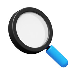 Magnifying Glass Search Icon 3D