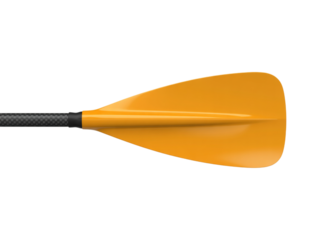 Bright orange stand up paddleboard paddle blade essential water sports equipment for aquatic adventure transparent background