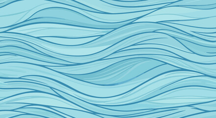 Elegant flowing water pattern with dynamic curves and soothing blue color palette offering a