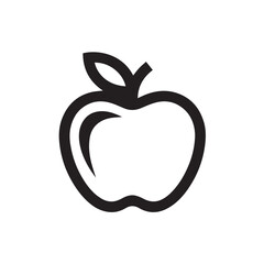 Outline Apple Icon Vector