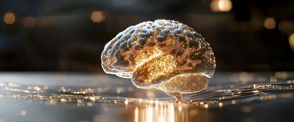 The combination of the brain and technology illustrates the evolution of stock market strategies in the digital age.