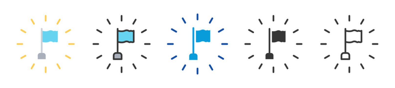 independence icon set multi style various collection