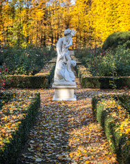 Pałac, Park, Mała Wieś, Poland, mazowieckie , jesień, kolory