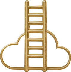 Climb to success with cloud ladder, achieve goals