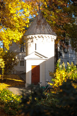 Pałac, Park, Mała Wieś, Poland, mazowieckie , jesień, kolory