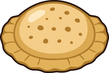 Mini hand pie with dotted vent holes