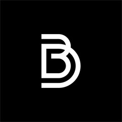 Obraz premium A professional monogram with integrated leaf shapes. It represents sustainable development, disciplined business ethics, and a modern, futuristic commitment to ethical, green practices.