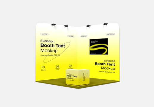 Exhibition Booth Tent Mockup Template