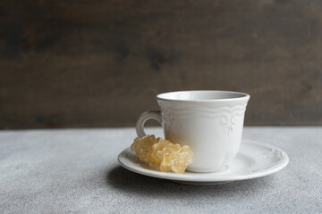 Cup of tea with sugar