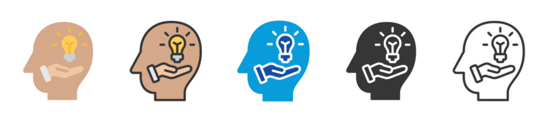 innovation icon set multi style various collection