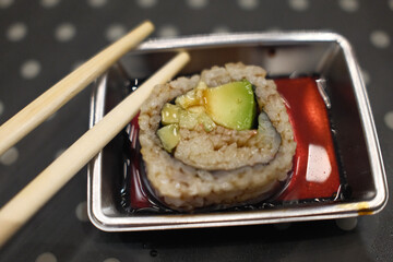 sushi as japanesse gourmet asian food