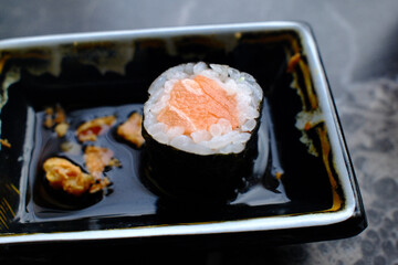 sushi as japanesse gourmet asian food