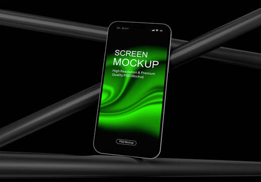 Mobile Screen Mockup Layout