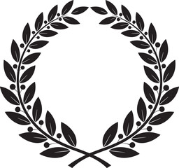 laurel wreath vector, editable file