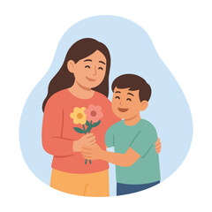 Happy Mother’s Day Celebration Illustration