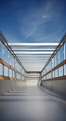 Obraz premium Building Framework Stands Against Blue Sky