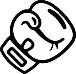 boxing glove line icon vector sport vector design