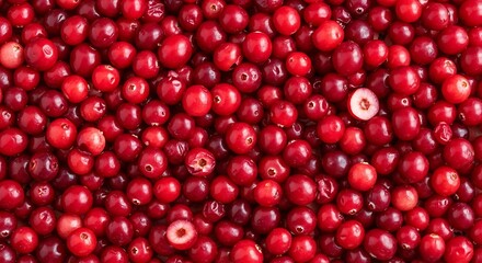 Vibrant Cranberry Abundance A Sea of Red Berries.