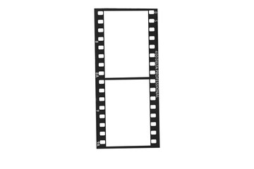 Vertical Film Strip Frame Isolated on White Background