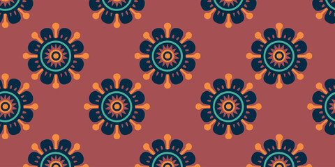 vector illustration colorful arabic mosaic seamless texture