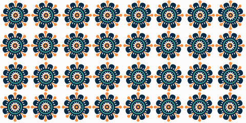 vector illustration seamless moroccan mosaic pattern background