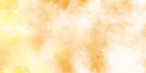 Abstract magenta shades aquarelle illustration, abstract yellow background with light like a cloud,  featuring tints and shades of amber and peach, muted orange and yellow abstract watercolor.