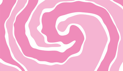 Pink melting texture swirl vector pattern. Abstract  psychedelic vector background. Distorted groovy lines bg.