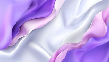 Obraz premium A soft, flowing design showcasing the smooth folds of silk, in a blend of vibrant pinks, purples, and whites.
