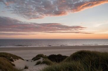 Obraz premium sunset at the beach