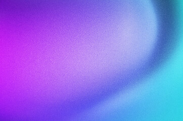 Abstract smooth shapes with soft grain blue purple texture background