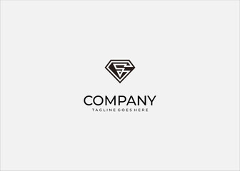 Fototapeta premium Abstract Geometrical Letter S Z Vector Logo in Diamond Shape for Security Luxury Protection Technology Corporate Identity or Modern Minimalist Brand