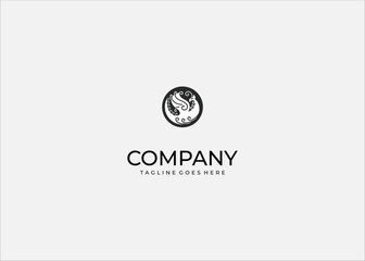 Stylized Phoenix Bird Tribal Vector Logo in Circle Māori Pattern for Strength Mythology Speed Energy Cultural Heritage or Modern Unique Sports Brand